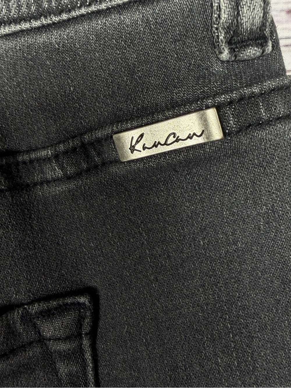 Plus Size KanCan™ Skinny High Rise Black Jean size 24W - Picture 8 of 9